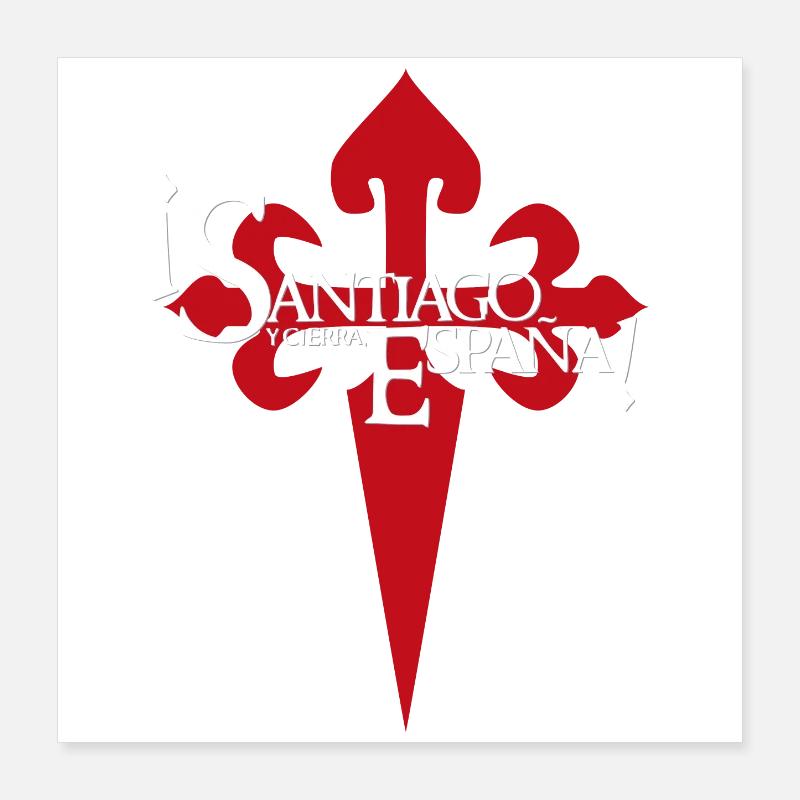 Santiago (obscurité) Poster 40 x 40 cm