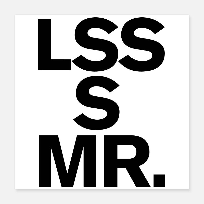 Architecture Design Art Minimalism Less is more Poster 16" x 16" (40x40 cm)