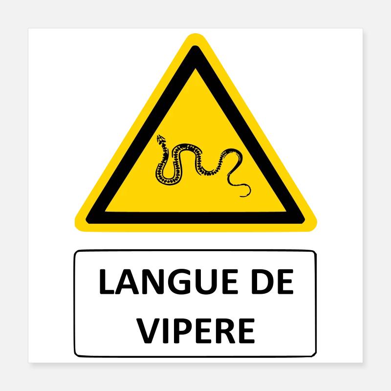 Langue de vipère Poster 40 x 40 cm