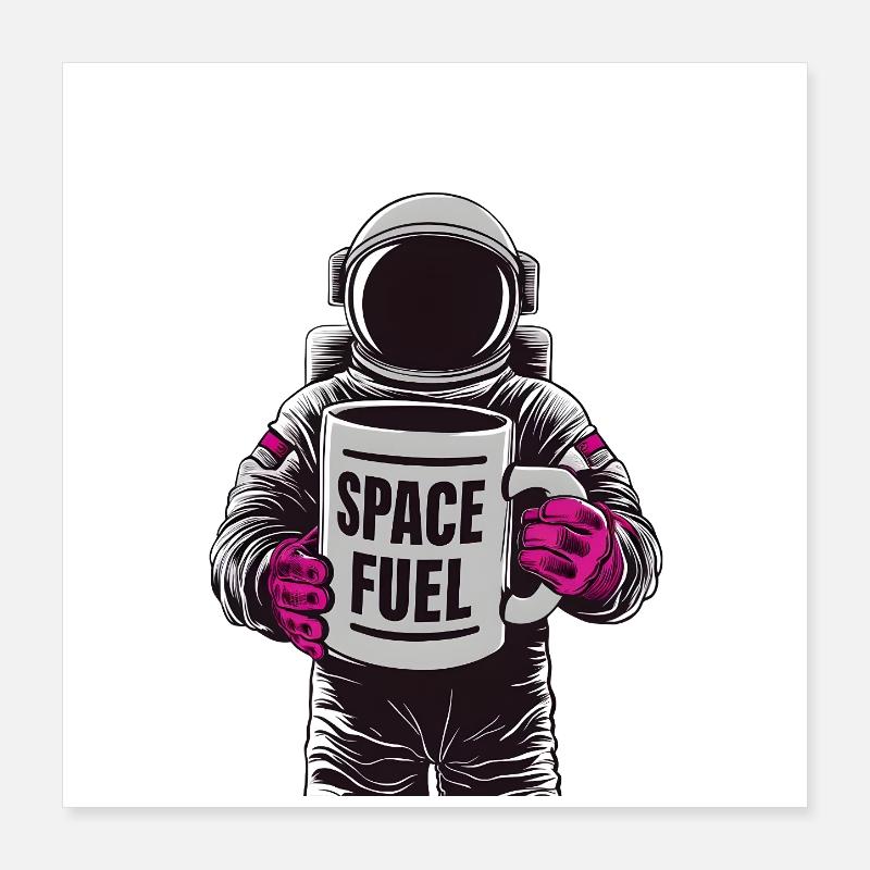 Carburant spatial Poster 40 x 40 cm