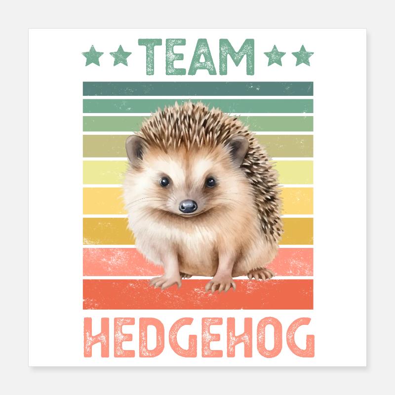 Igel Poster 40x40 cm