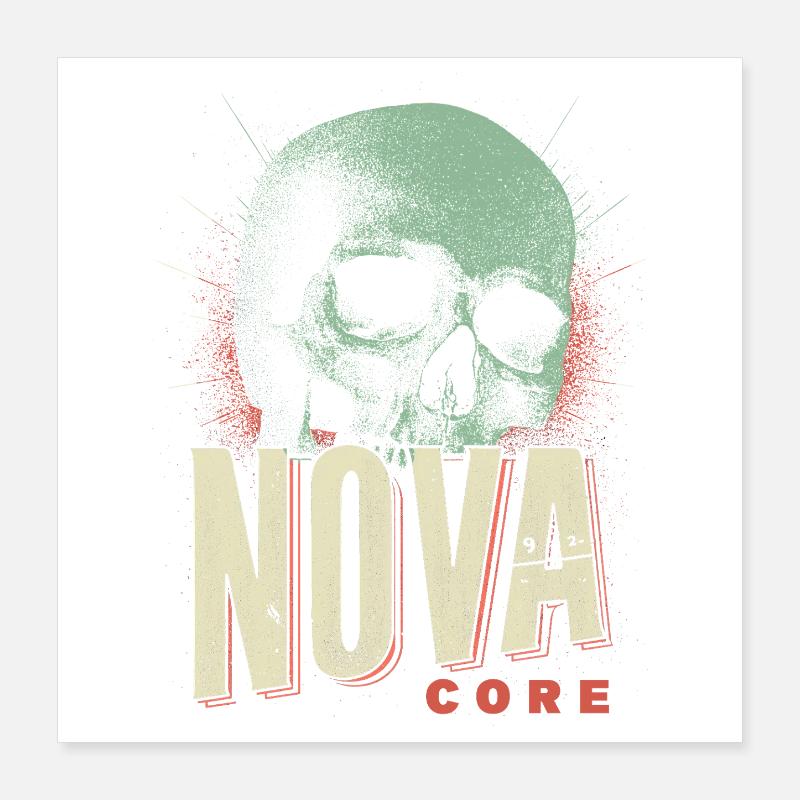 Nova Core Schädel Poster 40x40 cm