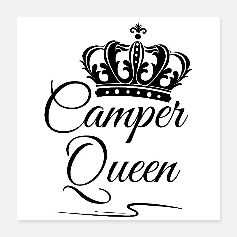 Camper Queen Poster 40x40 cm