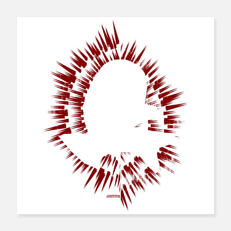 Explorez le V Poster 40 x 40 cm