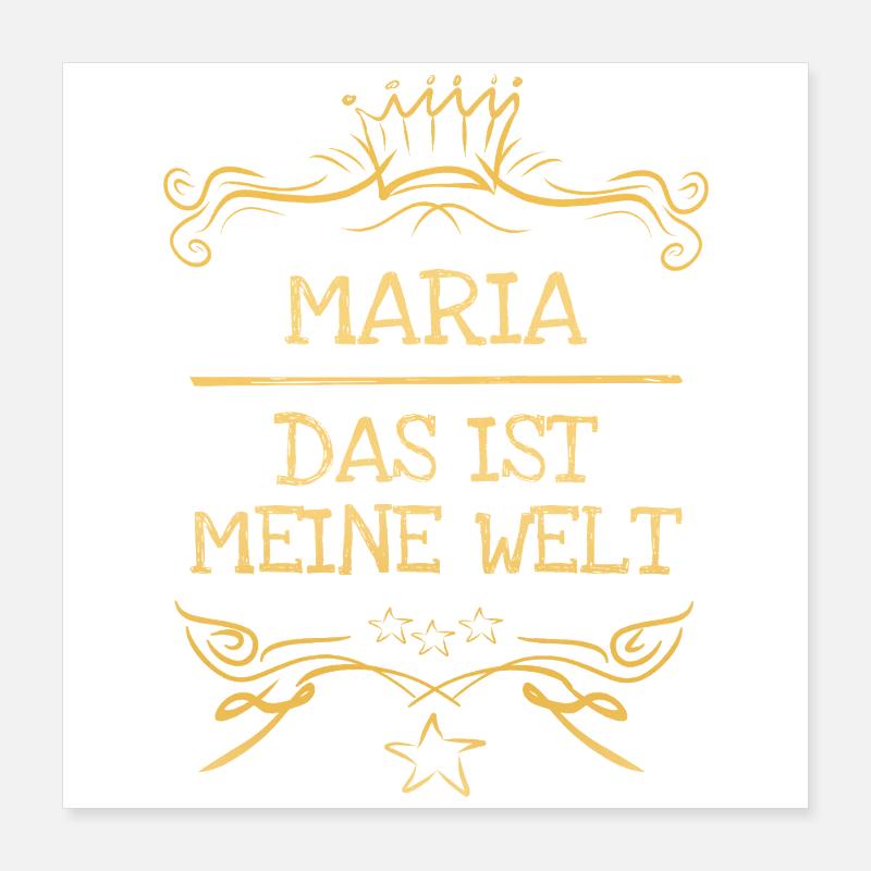 Frau Maria Poster 40x40 cm