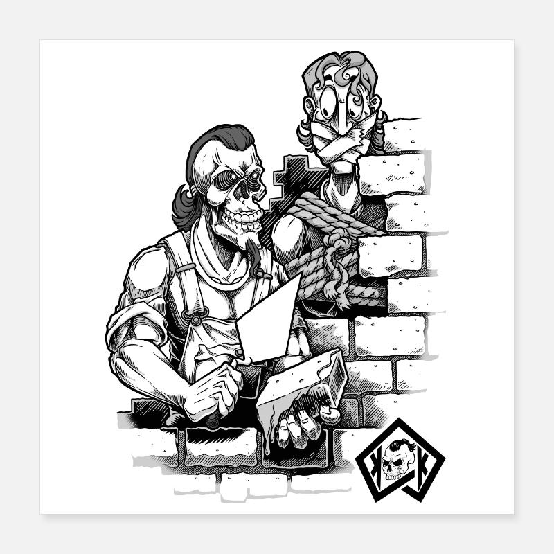 Bricklayer, master mason, craftsman Poster 16" x 16" (40x40 cm)