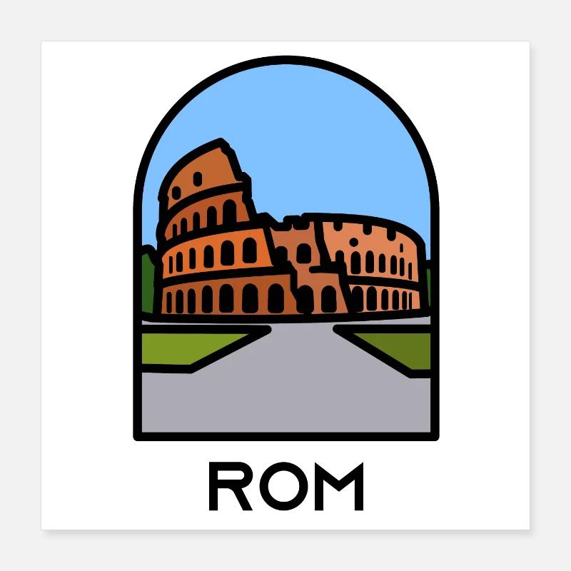 Rome - Colosseum Poster 16" x 16" (40x40 cm)