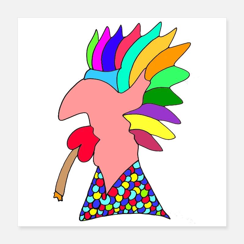 Cool-Mann Poster 40x40 cm