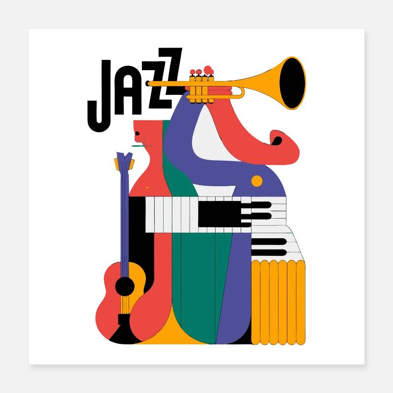Conception de composition musicale astucieuse Poster 40 x 40 cm