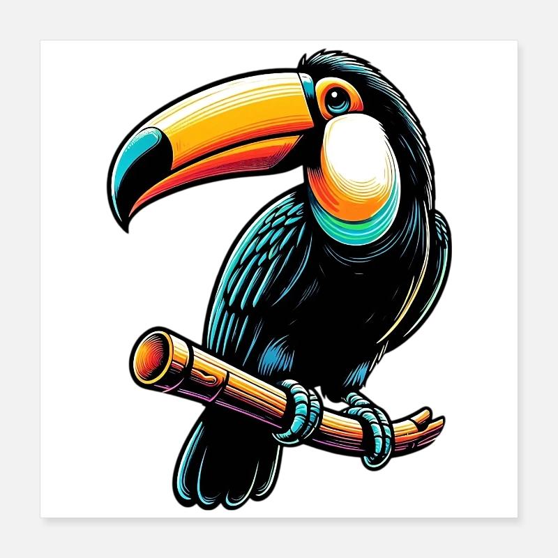 Toucan Poster 40 x 40 cm