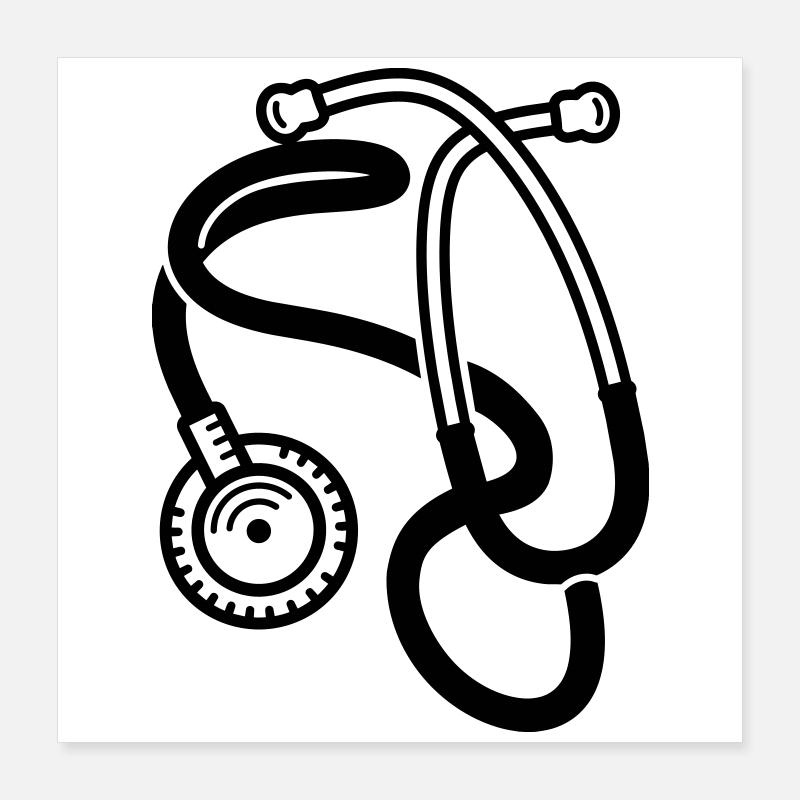 stethoscope Poster 16" x 16" (40x40 cm)