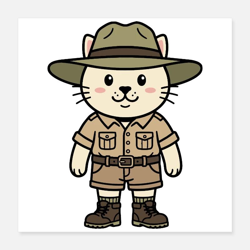 Australische Katze Poster 40x40 cm