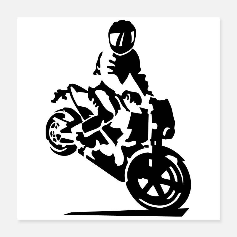 Moto cascade Poster 40 x 40 cm