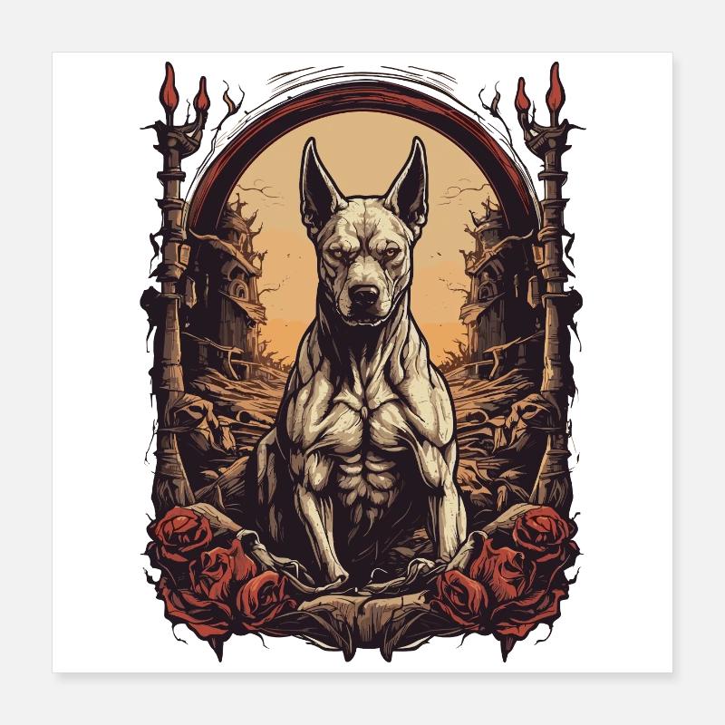 Attack dog Poster 16" x 16" (40x40 cm)