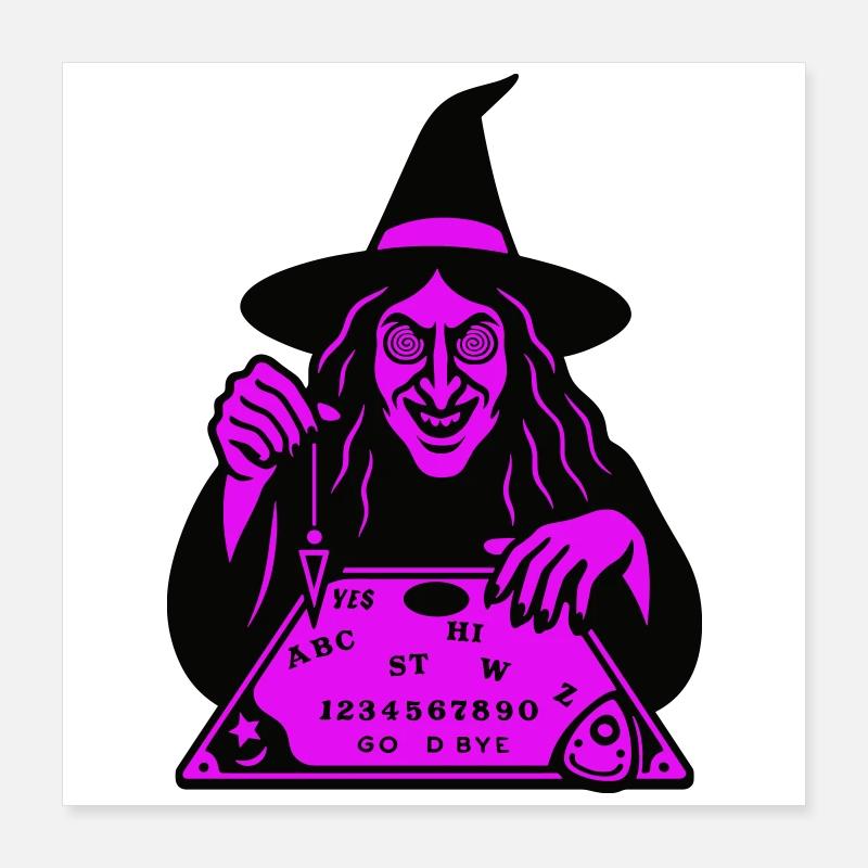 Hypnotic Witch Board Poster 40x40 cm