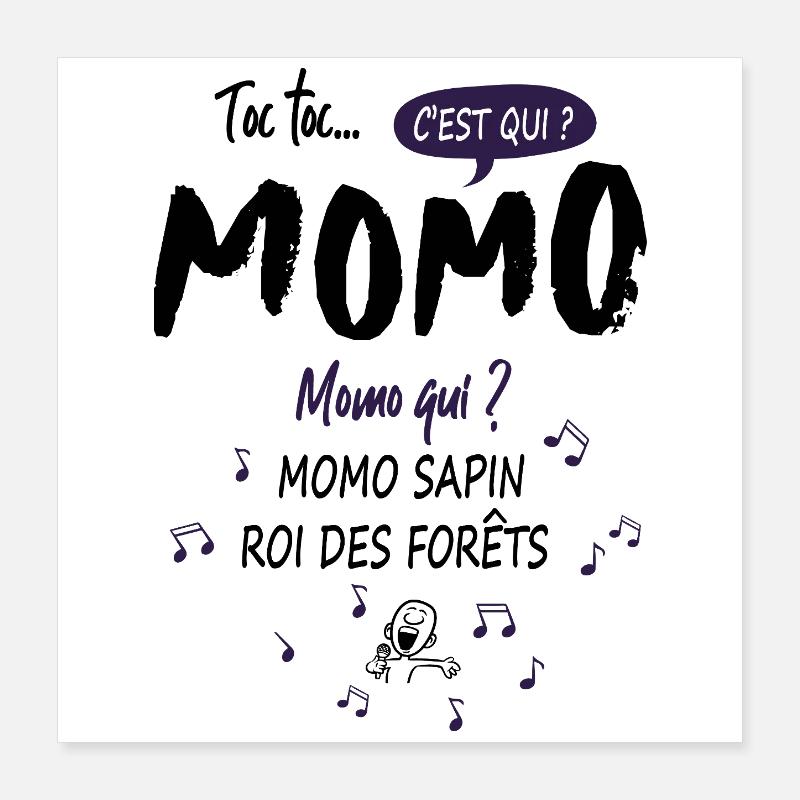Momo Mohamed Mohammed Name Geburtstagsgeschenk Poster 40x40 cm