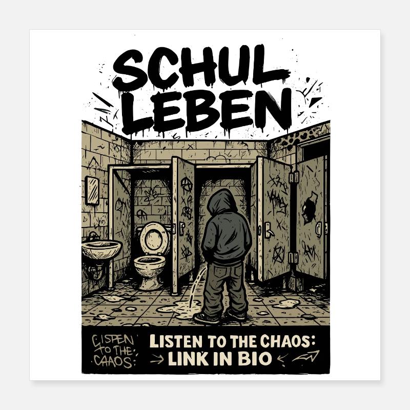 Schulleben Poster 40x40 cm