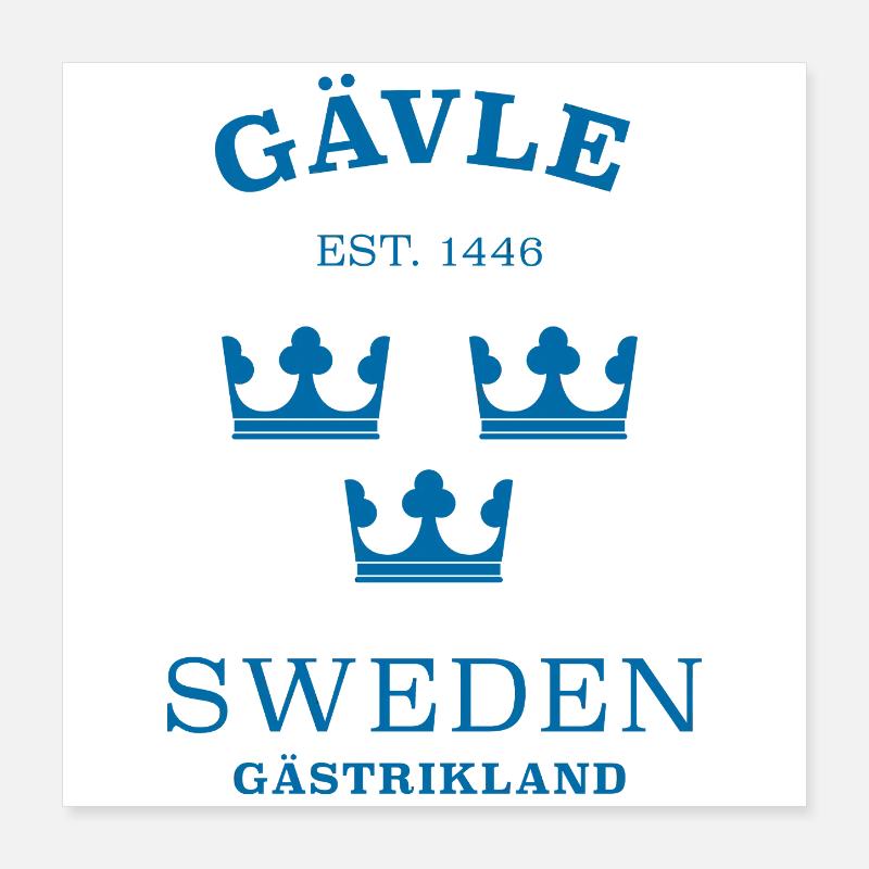 Gävle, Suède, Suède Poster 40 x 40 cm