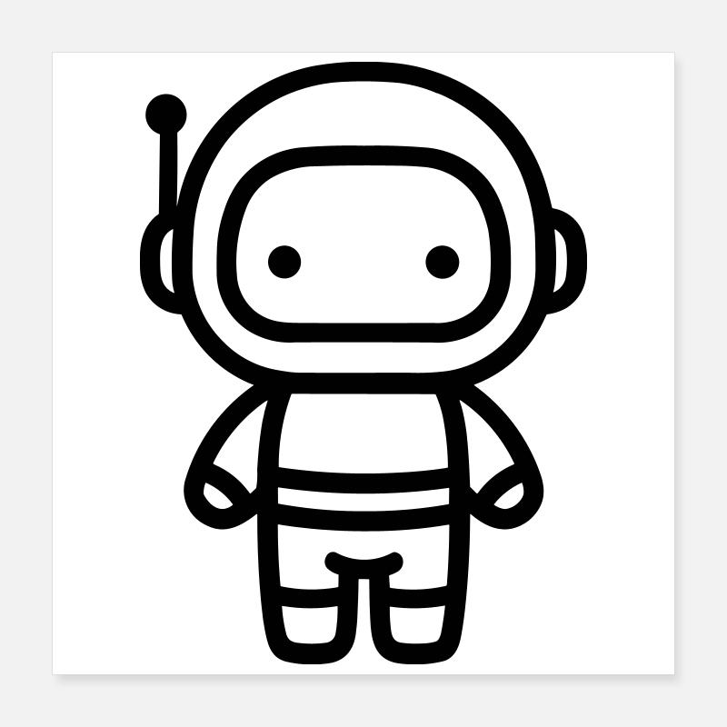 astronaute Poster 40 x 40 cm