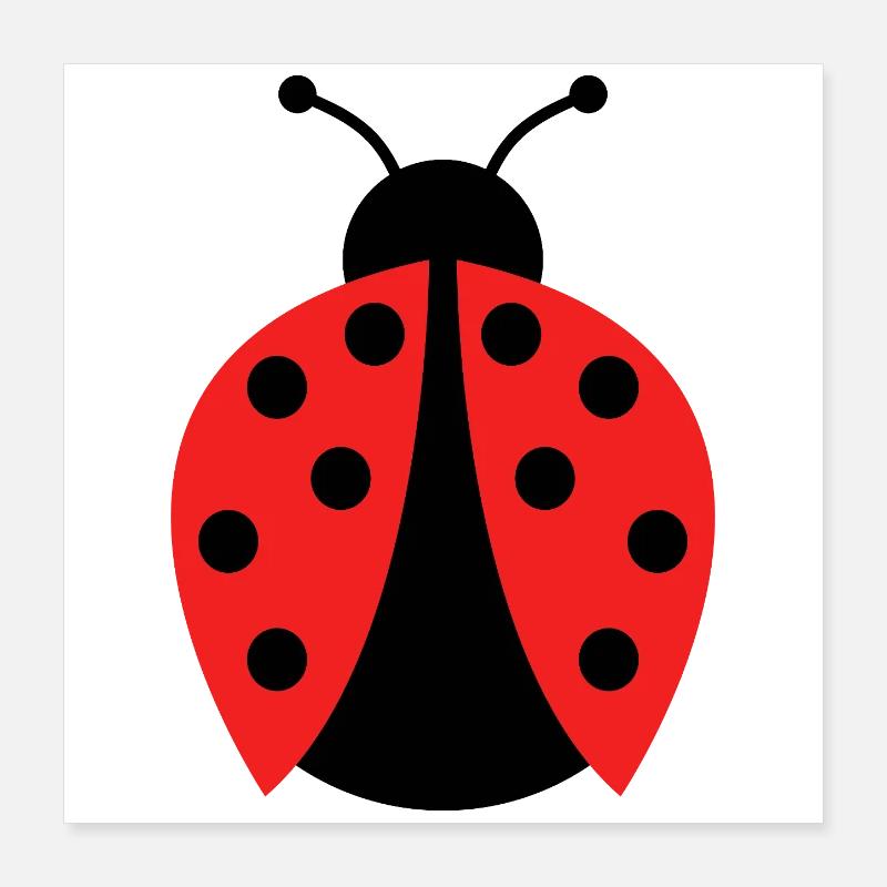 ladybug Poster 16" x 16" (40x40 cm)