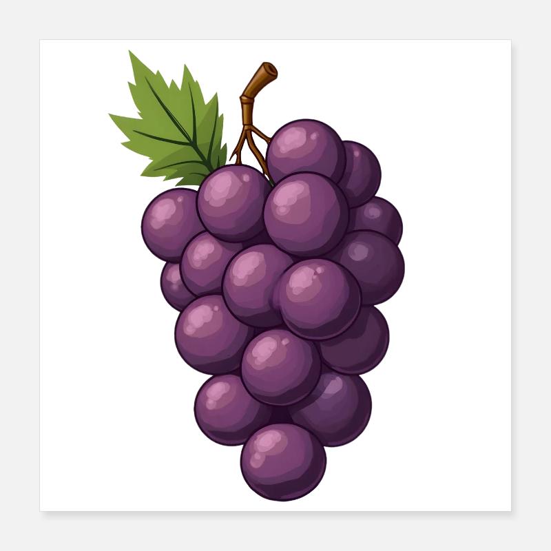 Grappes de raisin Poster 40 x 40 cm