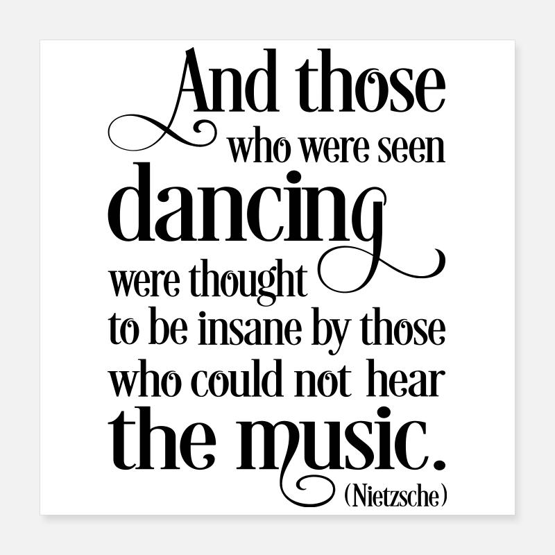 dance Poster 16" x 16" (40x40 cm)