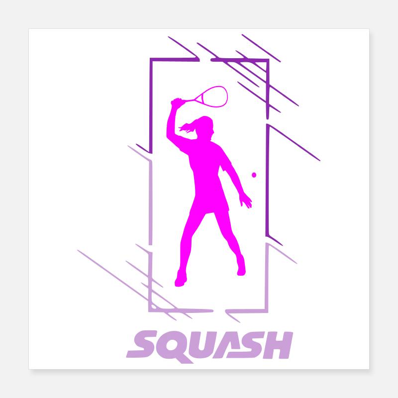 Squash Poster 40 x 40 cm