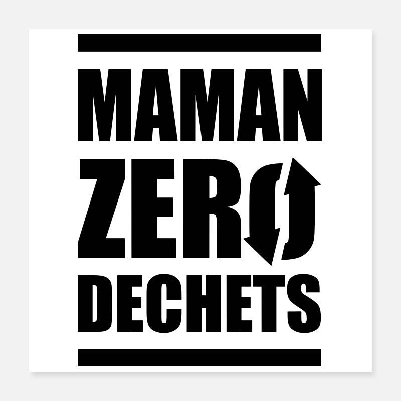 Zero waste mom Poster 16" x 16" (40x40 cm)