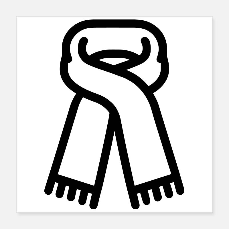 Schal Poster 40x40 cm