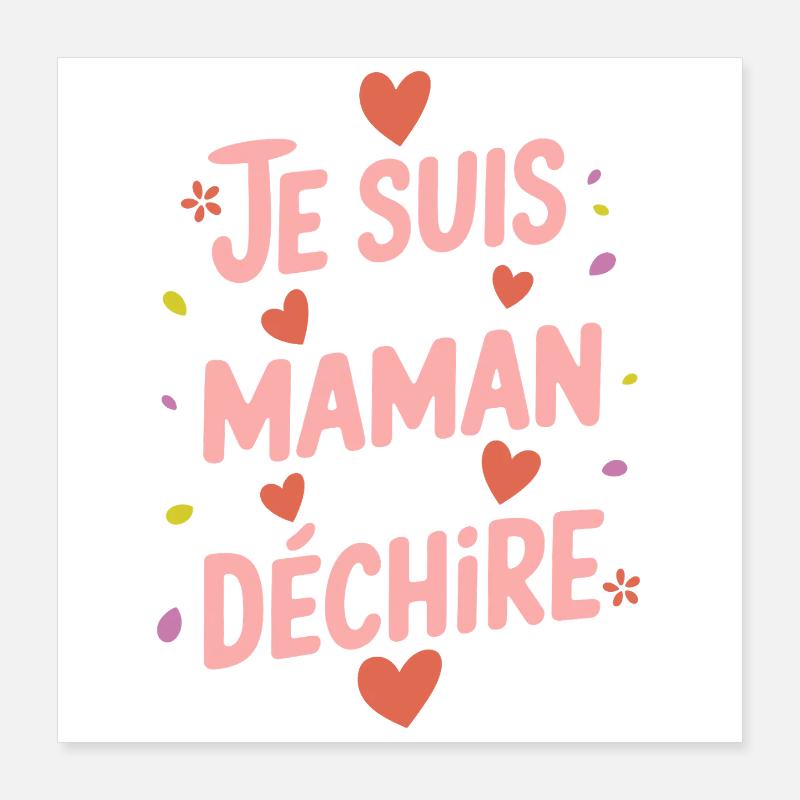 Ich bin eine Killer-Mutter Poster 40x40 cm