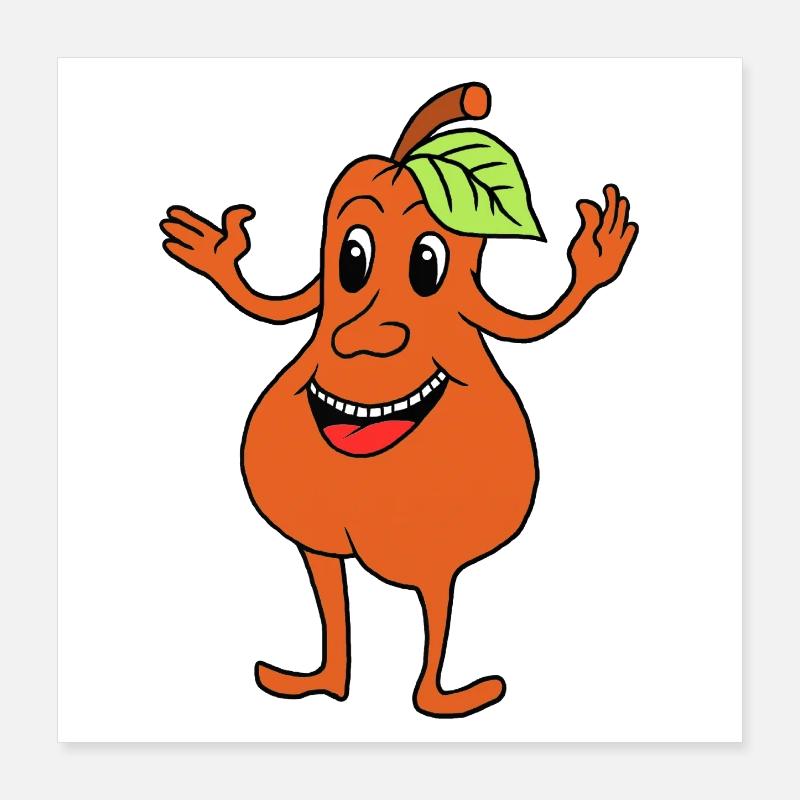 Pear laughing Poster 16" x 16" (40x40 cm)