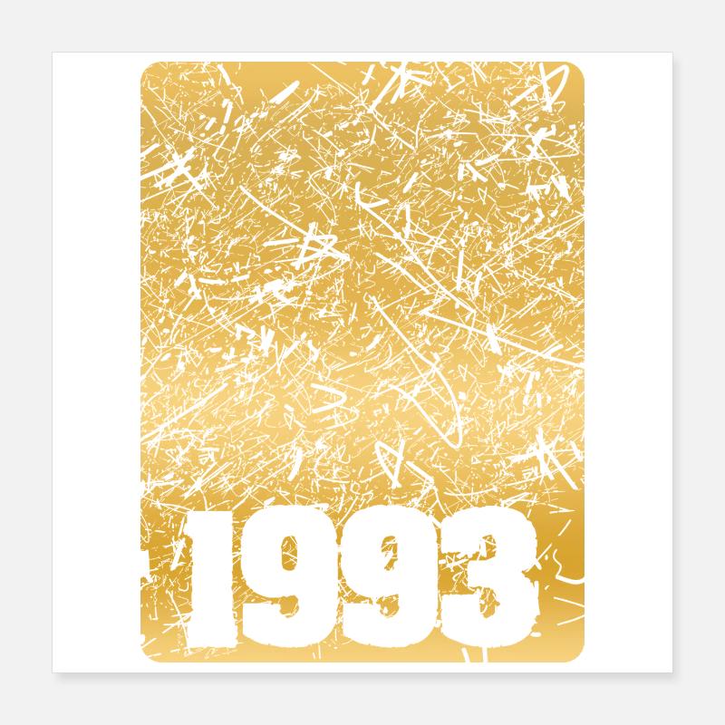 Numéro 1993 Poster 40 x 40 cm