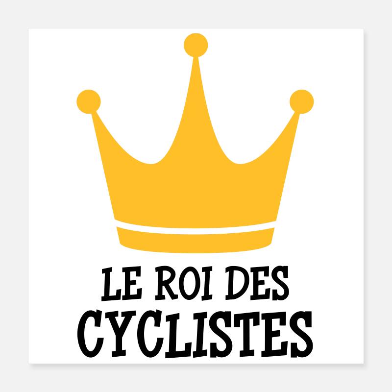 Cyclisme / Cycliste / Vélo / VTT / BMX Poster 40 x 40 cm