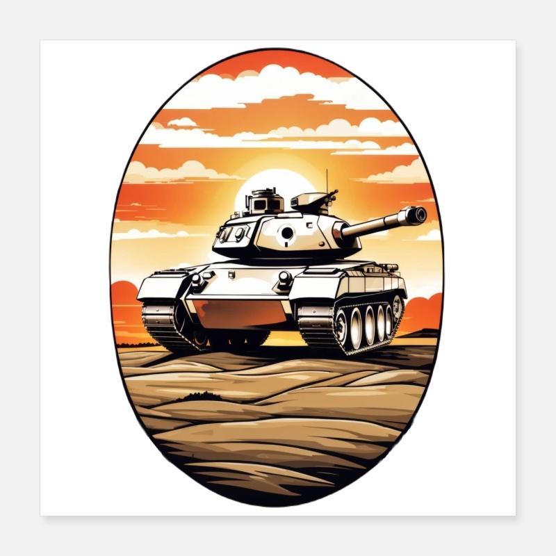 Tankers Poster 16" x 16" (40x40 cm)
