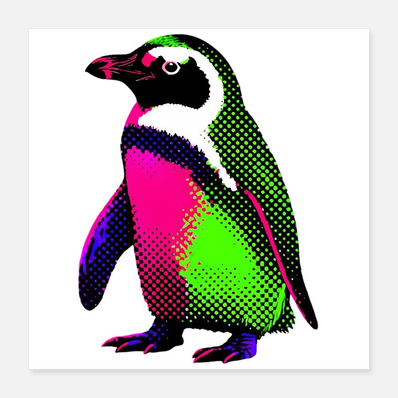 Pingouin Poster 40 x 40 cm