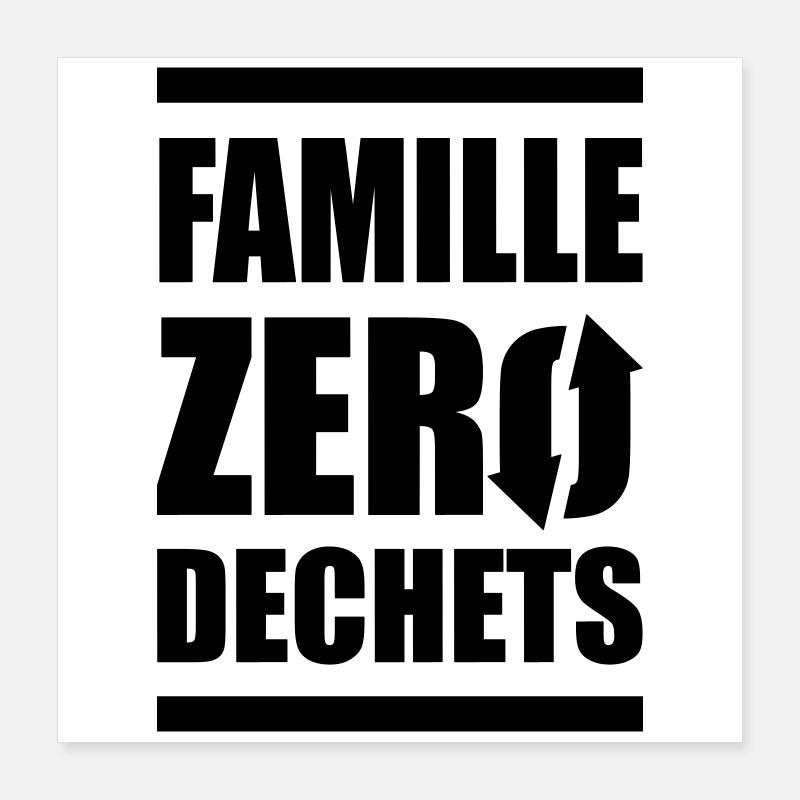Zero Waste Familie Poster 40x40 cm