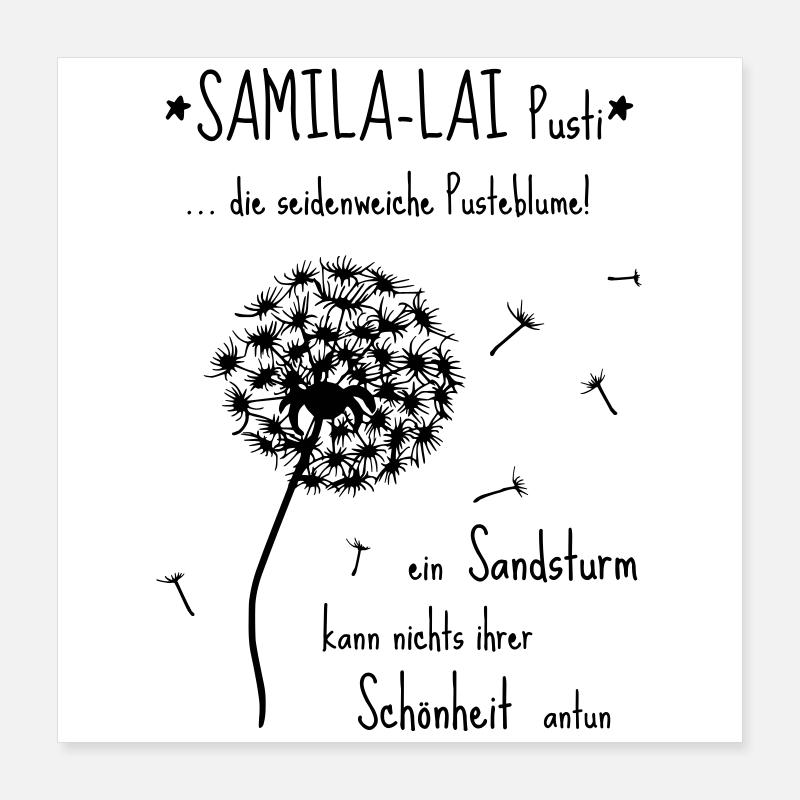 SAMILA-LAI Pusti - The Original by heavenlygoods Poster 16" x 16" (40x40 cm)