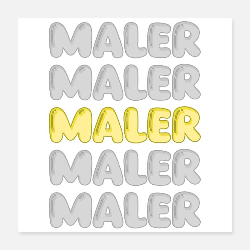 Beruf Maler Poster 40x40 cm