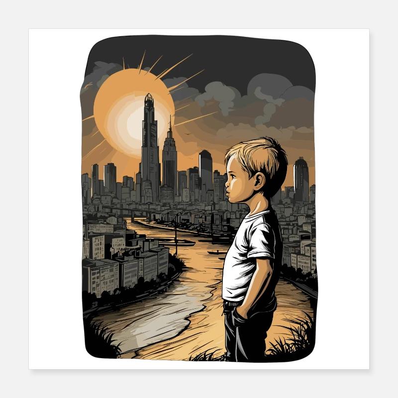 Patrie de l’enfance Poster 40 x 40 cm