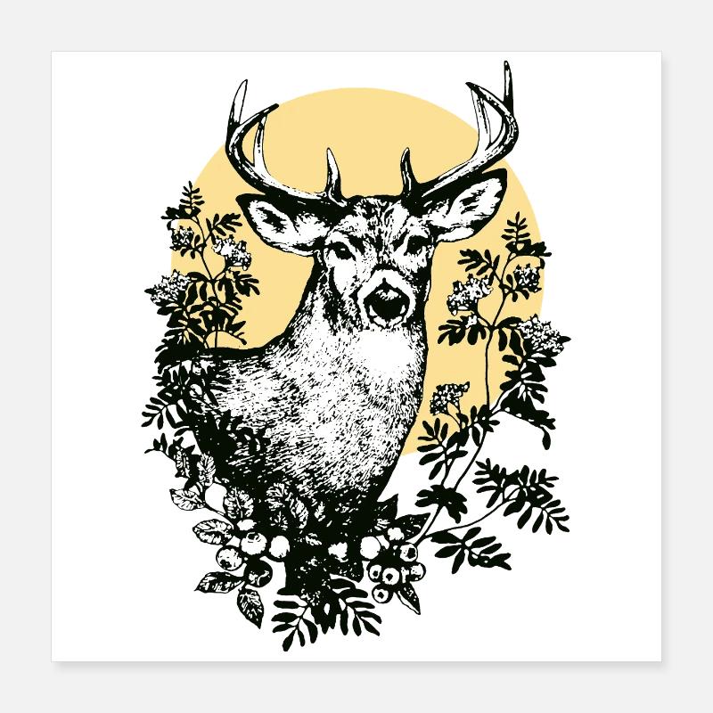 Hert Poster 40x40 cm