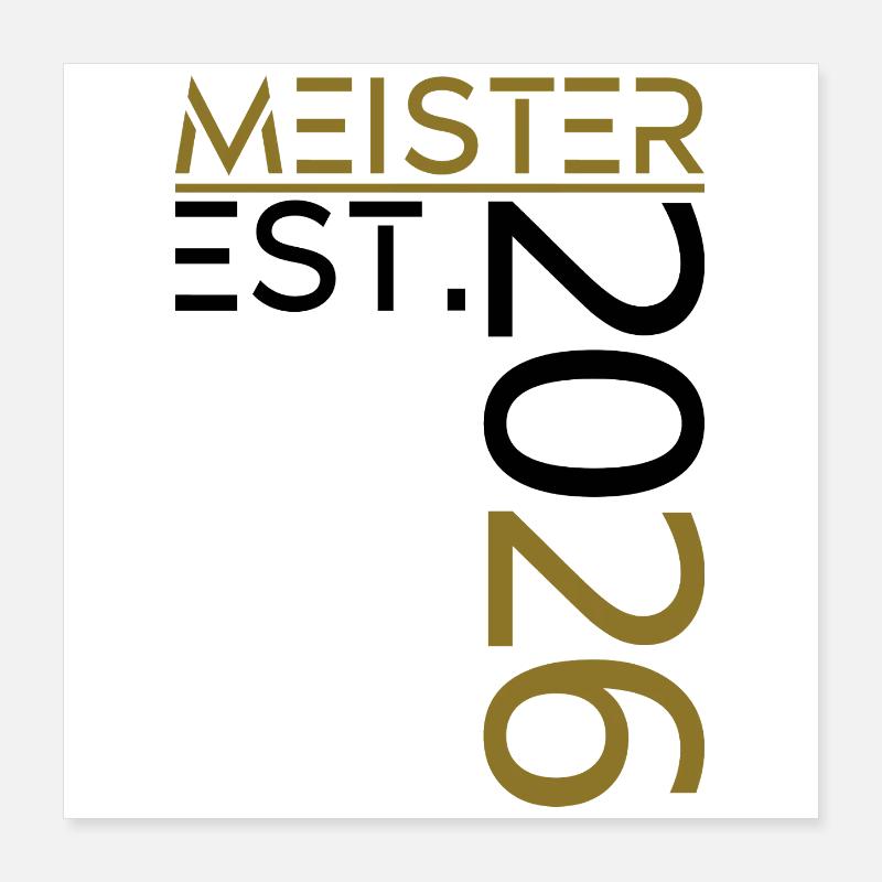 Master est. 2026 Poster 16" x 16" (40x40 cm)
