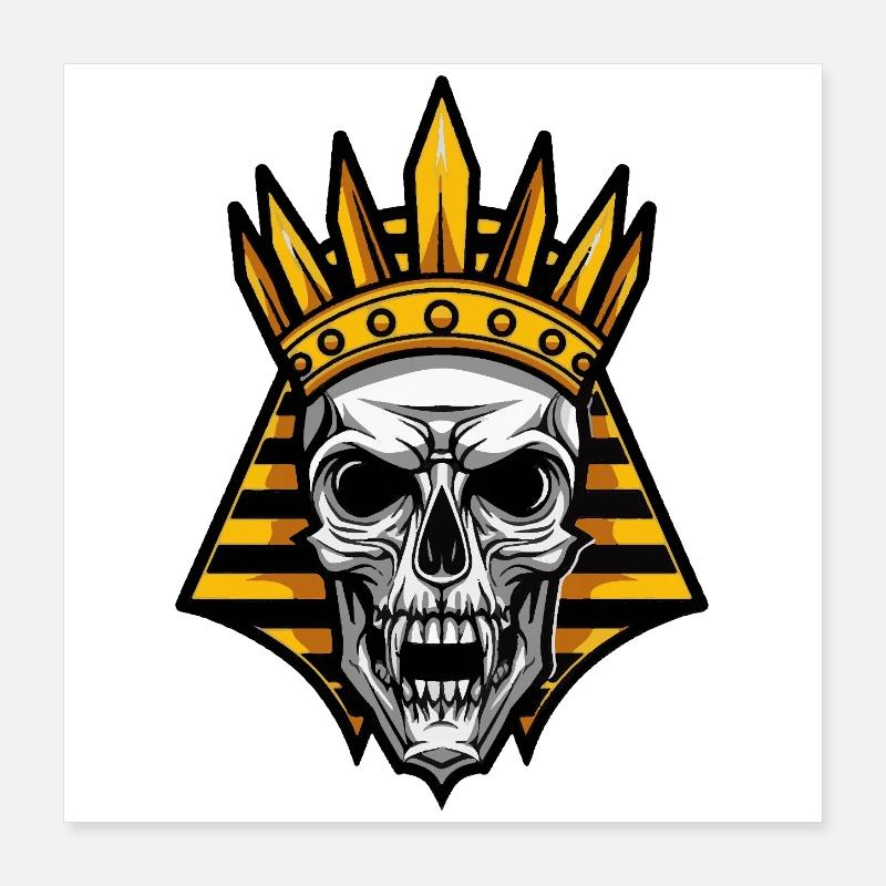 Crâne du Pharaon Poster 40 x 40 cm