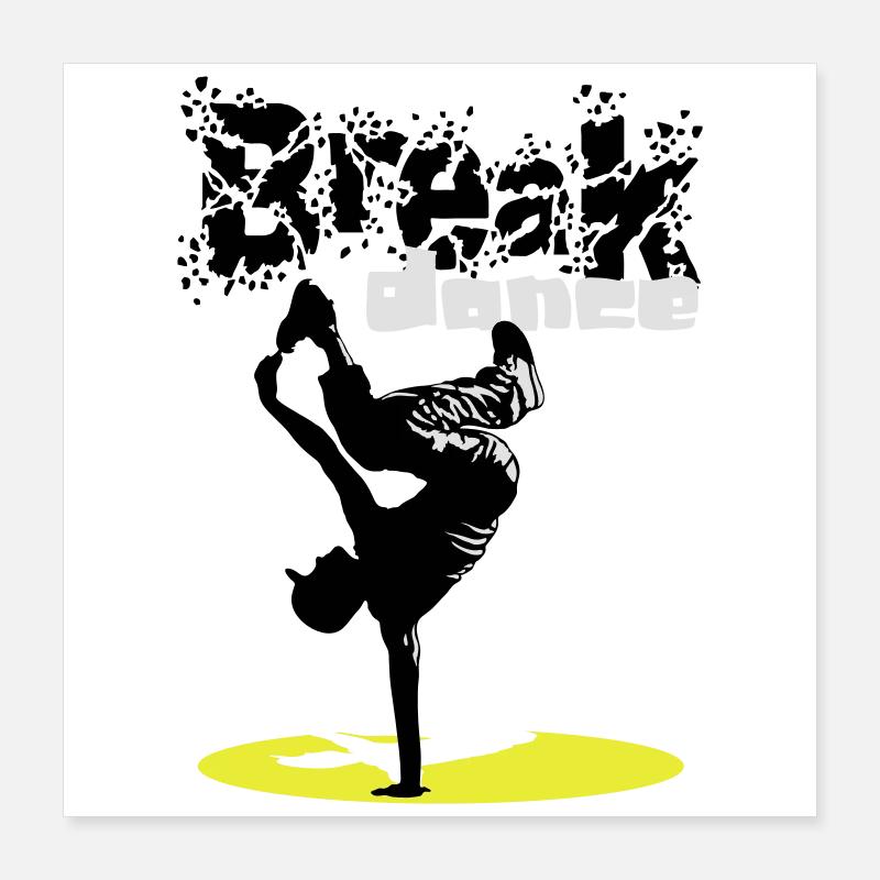 Breakdance flex Poster 40x40 cm