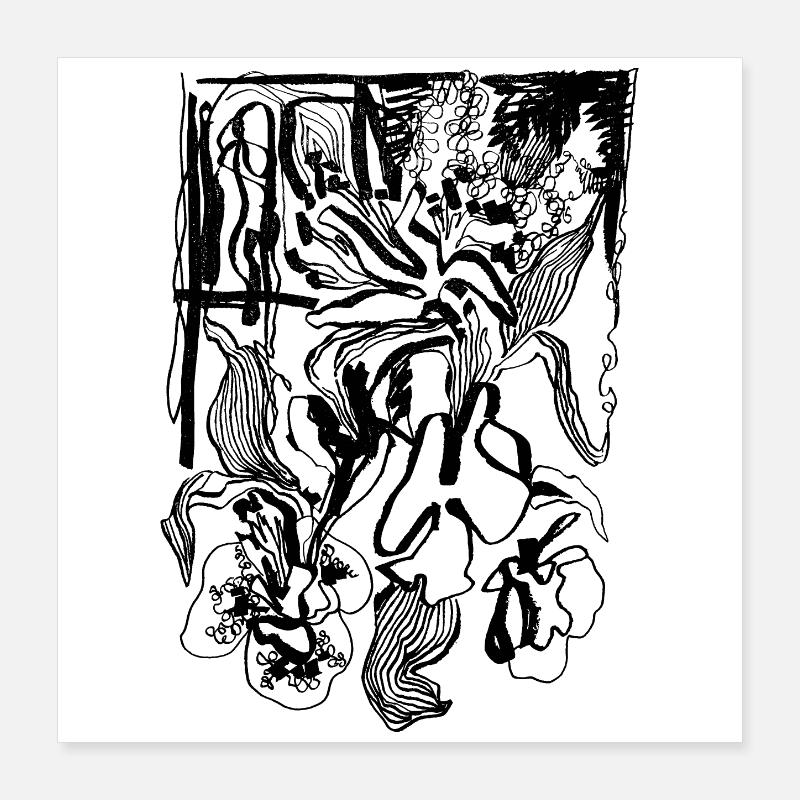 FLEUR Poster 40 x 40 cm
