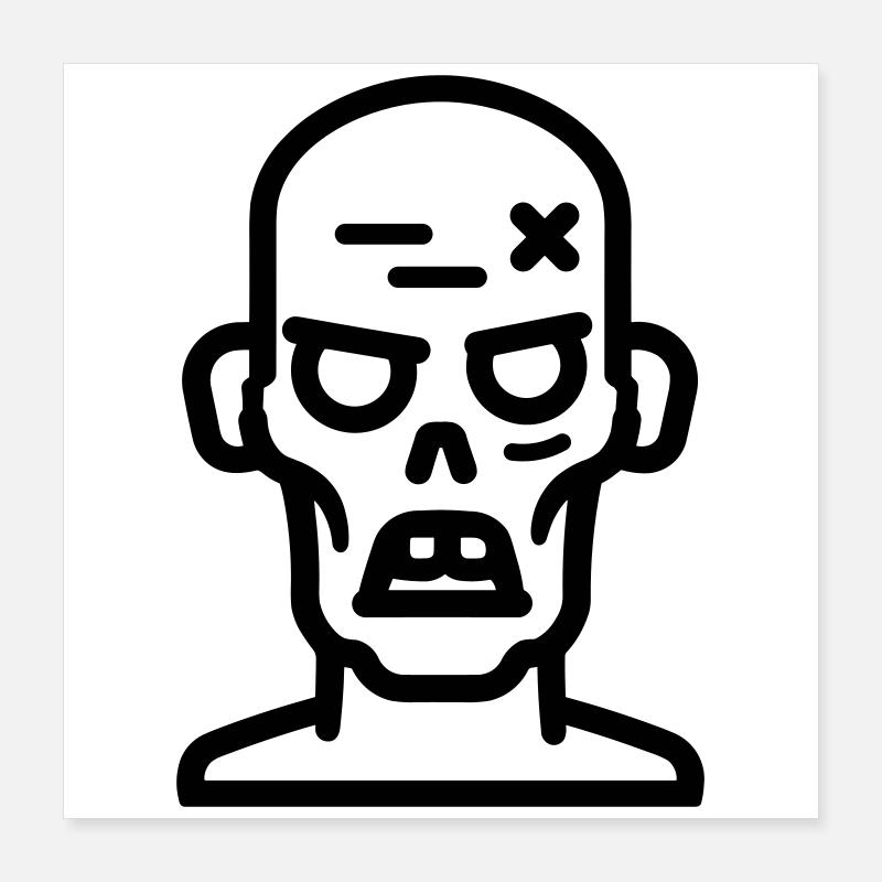 Zombie Poster 40x40 cm