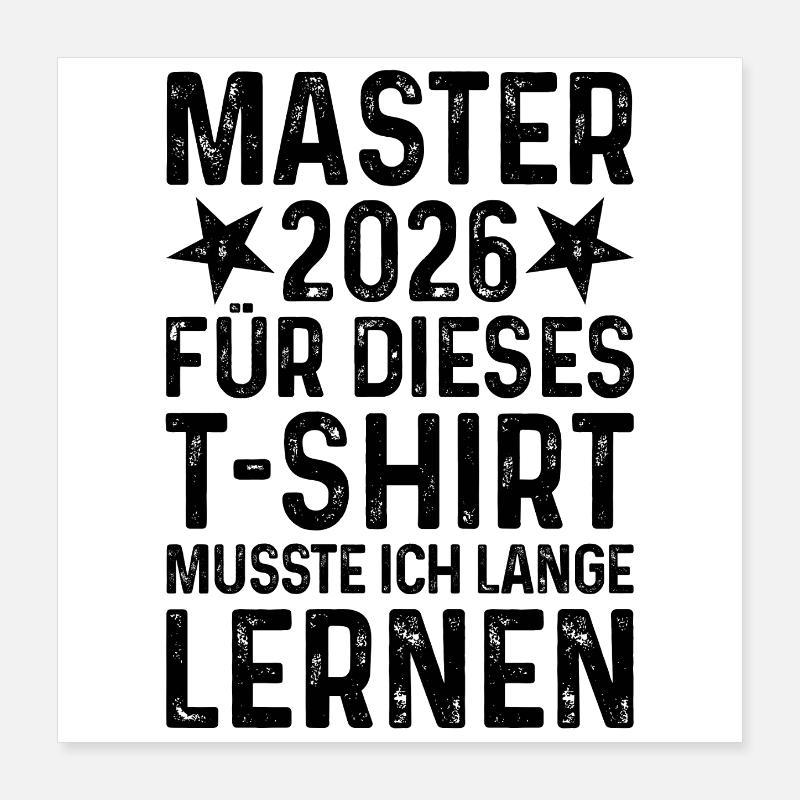 Master 2026 Poster 40x40 cm