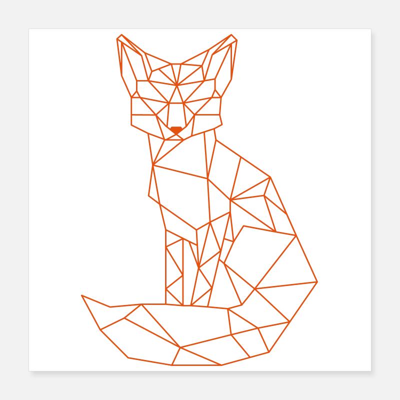 Fuchs Poster 40x40 cm