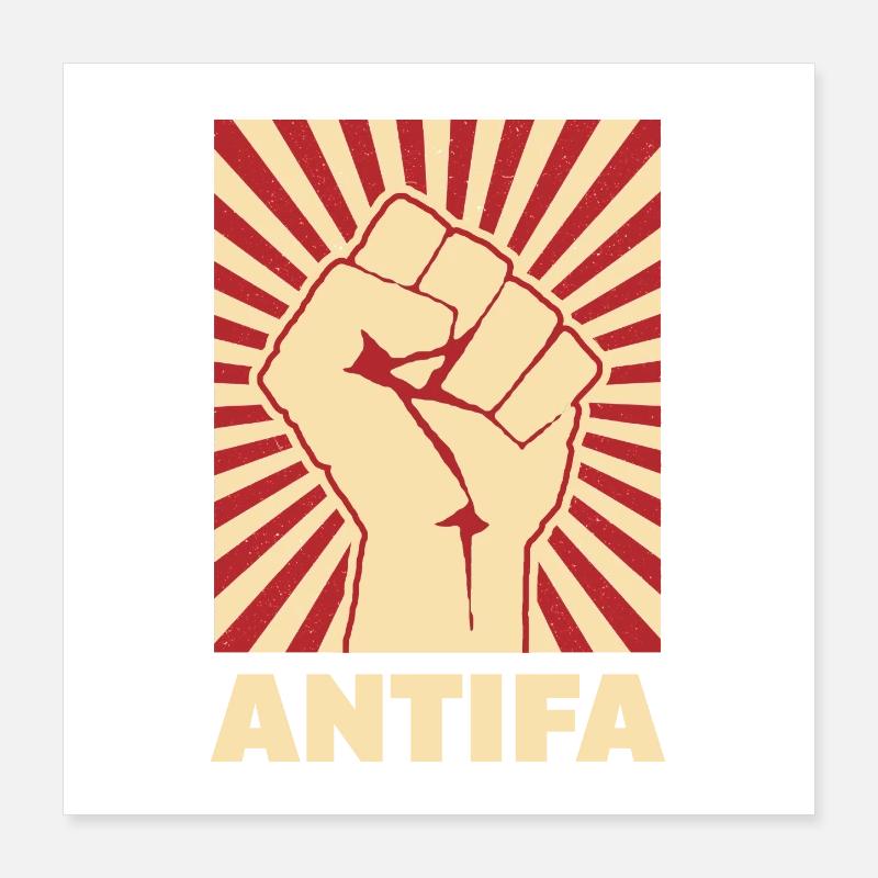 Antifa Poster 16" x 16" (40x40 cm)