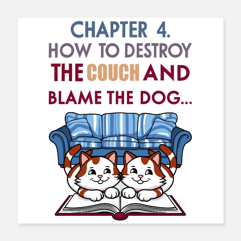Clever cats Poster 16" x 16" (40x40 cm)