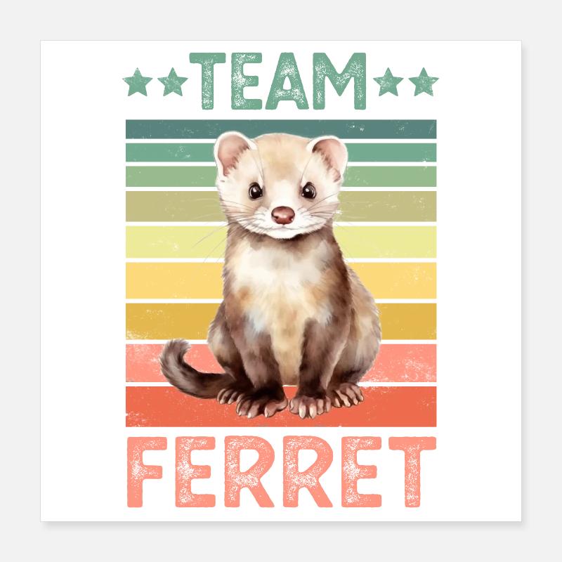 Furet Poster 40 x 40 cm